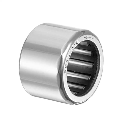 RC101410 One Way Needle Roller Bearing 5 Piece Kit 5/8 Inch Bore 7/8 Inch OD 5/8 Inch Wide Pre Lubricated Steel body close-up view.