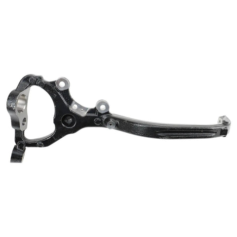 Heavy Duty Front Wheel Bearing Hub Assembly With CV Axle Shaft Four Piece Drivetrain Replacement Kit 2009 Through 2011 Dodge Challenger, showing black, steel hub component.