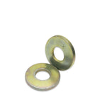 3/8 Inch Extra Thick Mcx Flat Washers Grade 8 Steel Zinc Yellow heavy duty washers for construction projects.