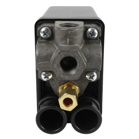 Tough As Nails Aftermarket Pressure Switch For Air Compressors 95 To 125 Psi with four ports and adjustable control.