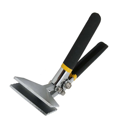 3 Inch Curved Sheet Metal Hand Seamer For Bending Flattening And Straightening Pro Grade Metalworking Pliers With Double Dipped Grips