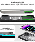 Straight Up Fast Wireless Charger For GMC Sierra 1500 2500 3500 Ev Center Console Plug And Play Power Hub showing raised design for iPhone.