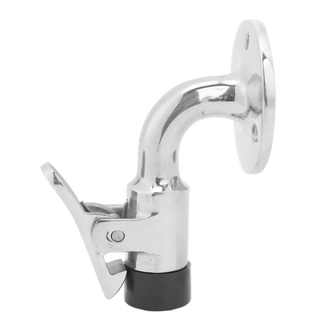 Heavy Hitter Marine Grade 316 Stainless Steel Door Stopper Catch Set showcases spring loaded latch designed for boat doors.