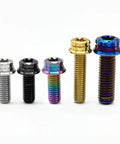 6 Pcs Gold Titanium Bolts M6X50mm T30 Torx Flange Screws Built Like A Tank For Street Rods Machine Shop Grade Gear Zero Slack Grip Perfect For Hot Rod Builds And Custom Bike Assembly Projects displayed in various colors and sizes.