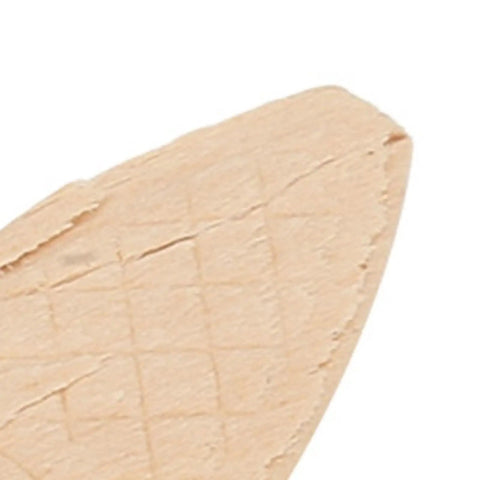 Close-up of textured Beech Wood Biscuits Set Premium Solid Wood Joining Biscuits In Sizes 0, 10, And 20, detailed view.