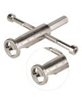 Slick Electrical Wire Stripper And Twisting Drill Adapter Built With Metric Scale For Fast Insulation Peeler And Cable Twist Setup That Works No Sweat For Daily Grind And Pro Jobs, featuring steel construction and metric markings.