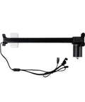 Swap Your Busted Recliner Motor for This Sick Heavy Duty Actuator Kit Fixin to Revamp Your Sofa Lift Chair with Model KDPT007-100 Including 5 Pin Hand Control and 2 Pin Round Connectors for Smooth Glide Action - Actuator motor and connectors viewed from above.