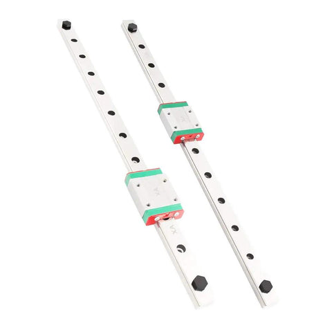 Two Pack MGN12C 400mm Linear Rail Guide Kit For 3D Printers With Slick Sliding Block CNC Linear Rail System Core XY BLV Ender 3