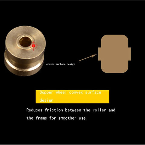 Heavy Duty Double Wheel Sliding Door Roller And Replacement Window Pulley with copper wheel and convex surface design for smooth operation.