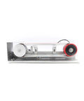 Badass 600W Brushless Water Cooling Belt Sander And Polisher Steel Frame Power Tool For Wood And Metal showing side view.