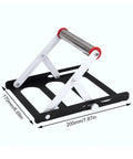 Heavy Duty Multi Function Cutting Machine Feed Rack Featuring No Sweat Height Adjustments And Grip Tight Base for precise cuts.