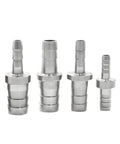 One Piece Variable Diameter Pagoda Straight Joint Hose Fittings 4mm To 60mm Adjustable Butt Connector For DIY Projects Garden Irrigation And Plumbing Applications, stainless steel set