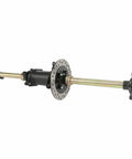 Beefed Up Rear Axle Complete Kit With Wheels, Brake, Sprocket And Hub For Go Kart ATV Quad 110cc 125cc 150cc, 710mm 28in Length, 3 Stud Hubs