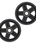 Heavy Duty Bad Boy Barn Door Hanging Rollers Featuring Dead Silent Bearings Premium Nylon Sliding Door Pulley Wheels Two Pack