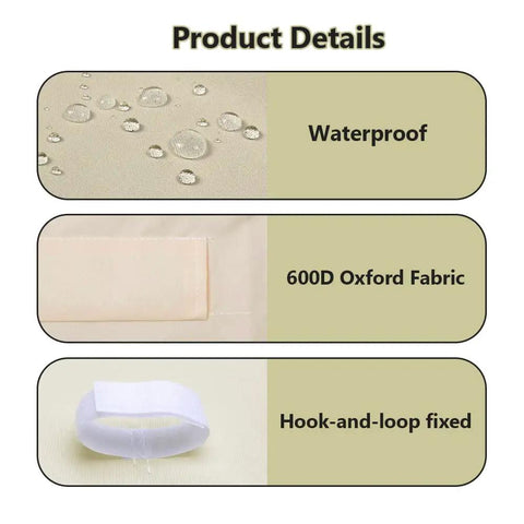Waterproof Swing Canopy Cover For Outdoor Porch Swing Top Replacement, UV Resistant Canopy Only For Patio Garden details