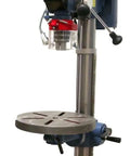 22 Inch Swing Floor Model Drill Press For Home Shop Pros With 360 Degree Table Rotation 45 Degree Tilt Crank Elevation