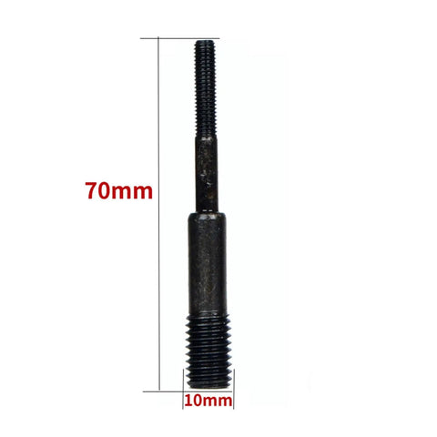 70mm threaded component from 7 Piece Air Rivet Nut Pull Setter Kit With Quick Change Nose Piece Heavy Duty Alloy Steel Hydraulic Rivet Nut Setting Tool