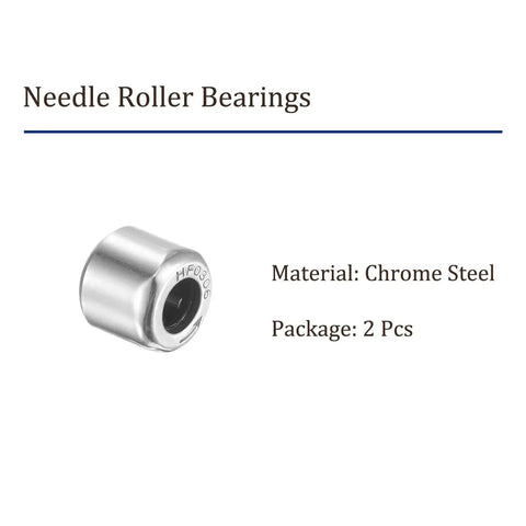 Top Shelf Hf0306 Needle Roller Bearings Two Pack Chrome Steel One Way Clutch Bearing for Heavy Duty Automotive Transmissions, detailed view.