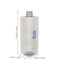 Oxygen Bubbler Replacement Bottles Three Pack For Beauty Machines, transparent 17.9cm bottle, 5.6cm base