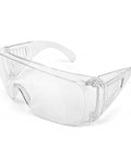 Snap Right On High Definition Safety Glasses Fit Over Prescription Glasses Lightweight Wide Vision Protective Eyewear For Lab Work Woodworking And Home DIY With Killer Clarity, clear design, side vents for airflow.