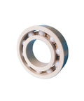 Precision Ceramic Ball Bearings Set Rust Proof High Heat Resistant Slick Smooth Operation Built Like A Truck Zero Drama For Heavy Loads Includes 100 Pieces In Sizes 627 693 Through 699 And 7X22X7MM close-up view of a ceramic ball bearing.