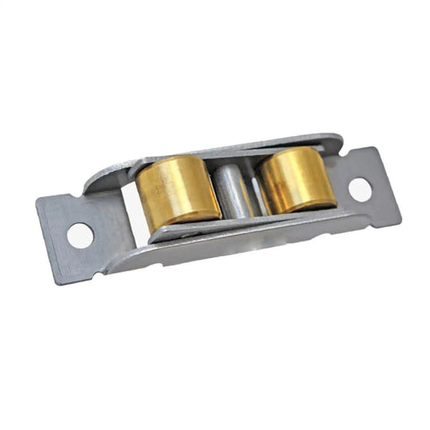 3 Pack Double Roller Window Sliding Door Pulley Wheel 16 mm Brass Replacement Hardware with smooth gliding double rollers.
