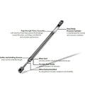 Premium Hella Tough Rear Liftgate Support Struts For 2002 2003 Honda Civic Si Manual Transmission, detailed piston assembly and materials.