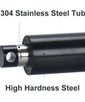 Tough As Nails DC24V Electric Linear Actuator delivering 2000N, showing 304 stainless steel tube and high hardness steel.