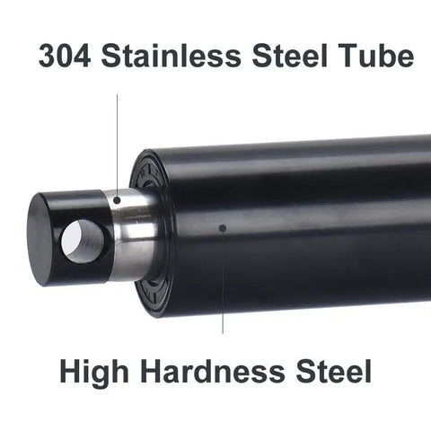 Tough As Nails DC24V Electric Linear Actuator delivering 2000N, showing 304 stainless steel tube and high hardness steel.