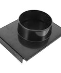 Premium 100Mm Rubber Coupling Dust Collector Blast Gate Adapter showing black sliding valve design and 100mm opening for airflow control.