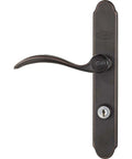 QuickFit Curved Aged Bronze Handle With Easy Install Durable Metal Pull For Cabinets Doors Or Gates Smooth Grip And Modern Look