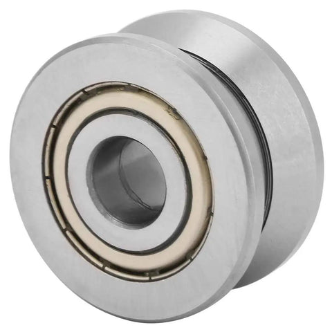 Top Shelf V Groove Track Roller With Fully Sealed Ball Bearings For Heavy Duty Manufacturing Gear Precision Ground Hardened Steel 12X41X20mm design