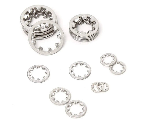 Top Shelf 265 Piece Metric Internal Tooth Lock Washer Assortment Kit Built From Rust Proof 304 Stainless Steel assorted sizes.