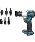Pro Workhorse Cordless Electric Rivet Gun With Brushless Motor Automatic Rivet Nut Setter For Aluminum Steel rechargeable tool with 6 attachments.