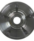 Front Wheel Bearing And Hub Assembly Kit For Ford Ranger 2009 To 2011 straight bolt up installation view of the hub with five bolt holes.
