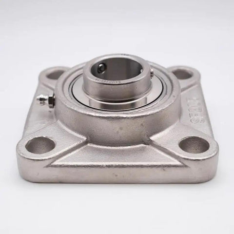 Shop Pro Stainless Steel Four Bolt Square Flange Bearing Fit For 3/4 Inch Shafts built tough mounted block for HVAC use.