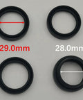 Replacement Washer Bearing and Seal Kit for Maytag Whirlpool Kenmore Dryer O-rings with sizes 29.0mm and 28.0mm displayed.