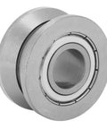 Precision Ground V Groove Roller Guide Bearing With Sealed 41ZZ Ball Unit, metal construction, designed for smooth rolling action.