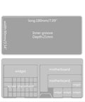 Top Tier Double Pack Phone Repair Module Organizer With Multi Size Compartment Storage Case for iPhone, detailed tray layout and dimensions.