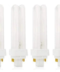 4 Pack CFL Bulbs Direct Replacement For Panasonic FDS18E35 4 18W 3500K Double Tube 4 Pin B21-4 Base Budget Friendly Energy Efficient