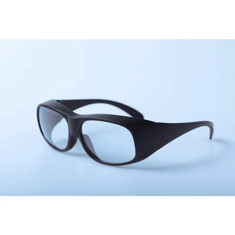 Top Shelf Heavy Duty Infrared Laser Safety Glasses Featuring 10600nm Wavelength Coverage With Rock Solid Od6 Plus Optical Density For Co2 Laser Booths Built Tough For Daily Shop Floor Work, black frame design