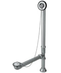 Clawfoot Tub Waste And Overflow Drain In Polished Chrome Built Tough With Solid Brass 20 Gauge Corrosion Resistant Finish