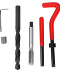 17 Piece Thread Repair Kit Stainless Steel Garage Ready Set With Twisted Drill Tap Wrench And Threaded Inserts M10x1.5 For Auto Parts
