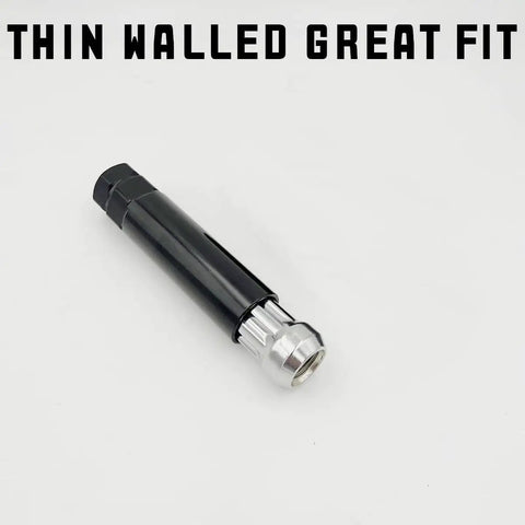 Beefy Three Quarter Drive Six Point Spline Lug Nut Socket And Wheel Lock Removal Key For Stuck Auto Nuts Crafted Tough As Nails On Rims With Rust Proof Chrome Moly Steel, thin walled design.