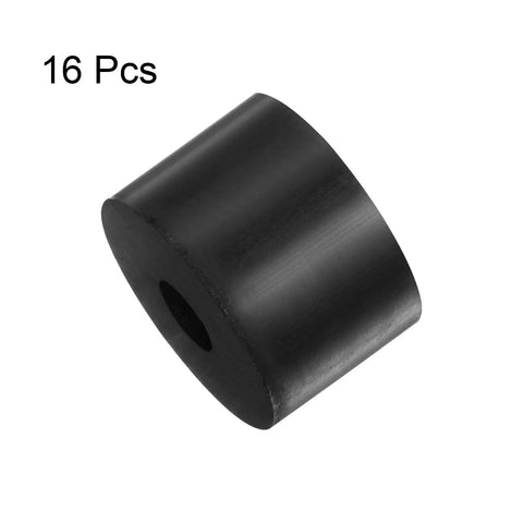 Heavy Duty Rubber Spacers Set Of 16 Pieces With Premium Black Coating close-up of single rubber spacer showing thick, durable design.