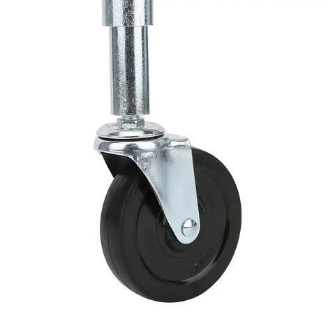 4 Inch Rubber Spring Wheel Gate Replacement Roller with heavy duty construction; durable rubber wheel for heavy gates.