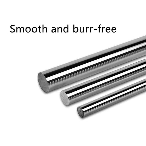 Top Shelf 35mm Linear Motion Shaft Kit With 2Pcs 2300mm Smooth Chrome Shafts display, showcasing smooth and burr-free chrome rods.