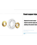 Heavy Duty Aluminum Window Pulley With Double Copper Wheels And Precision Bearings for smooth gliding, includes copper tripod and bearing.