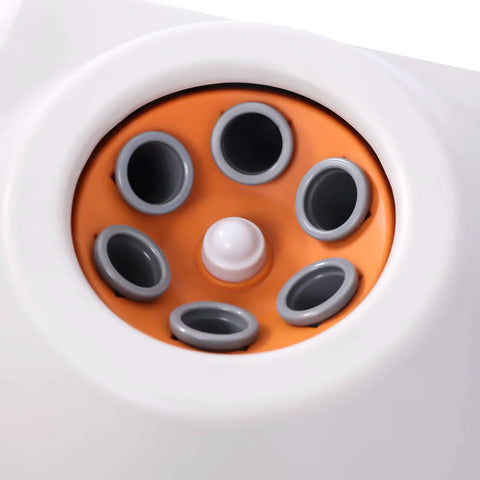 Close-up of six rotors on Electric Centrifuge Machine with LCD Display 4000 RPM Desktop Benchtop Centrifuge Timer and Speed Adjustable Six 10 mL Rotors for Lab School Science Experiments