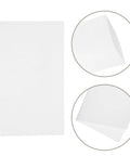 100 Piece White Epe Foam Packing Bags With Moisture Barrier Keep Kitchen Dishes And Glassware Rock Solid Safe Expandable Storage Sheets, flat view with folded edges.